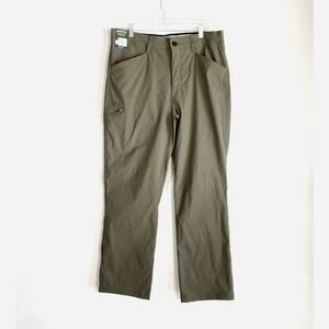 Orvis Mens Tech Pants Size 36x30 Olive Night Hiking Outdoors Stretch Performance